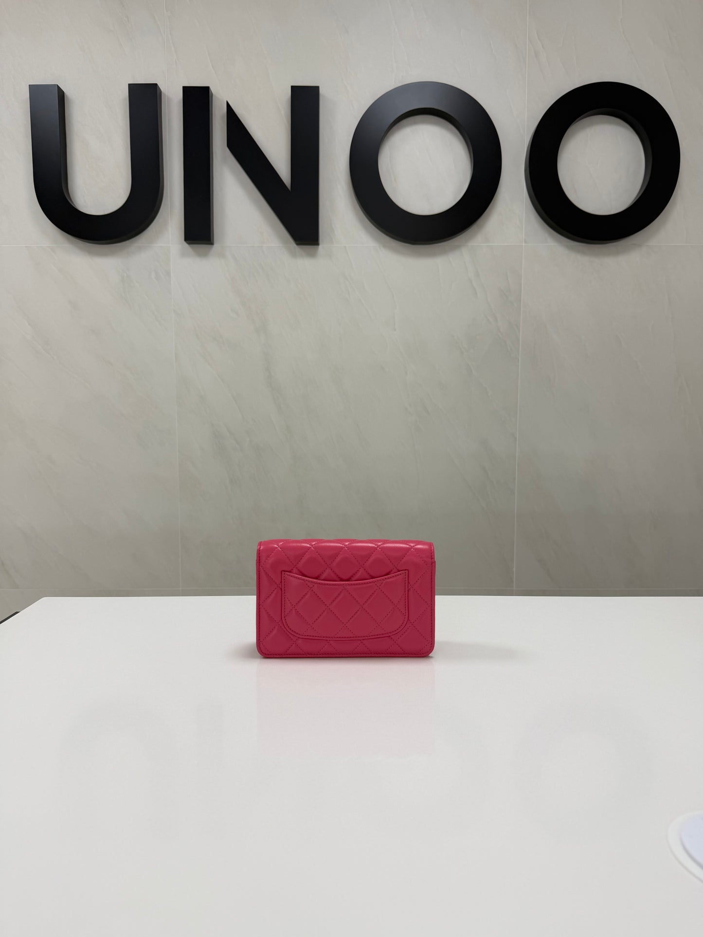 Chanel Matrasse Heart Chain Wallet Pink - PRE OWNED