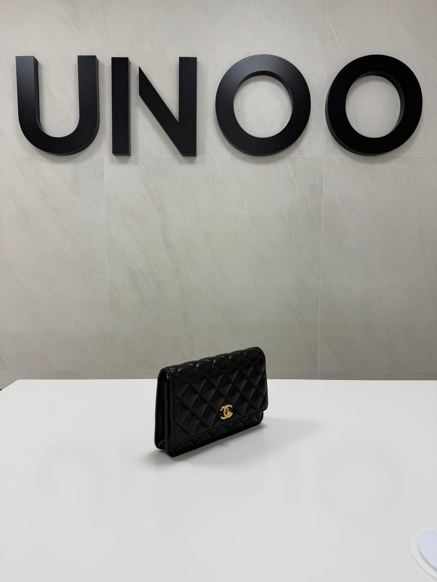 Chanel Wallet on Chain in Black Leather - PRE OWNED