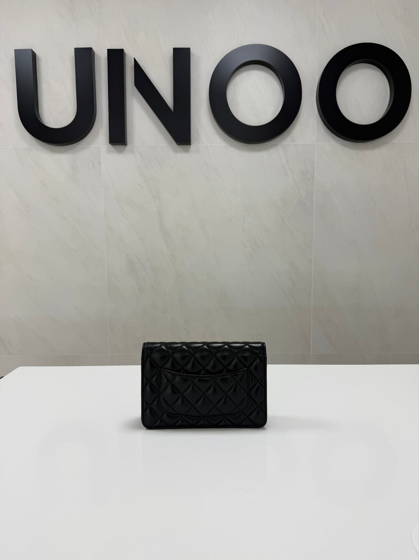 Chanel Wallet on Chain in Black Leather - PRE OWNED