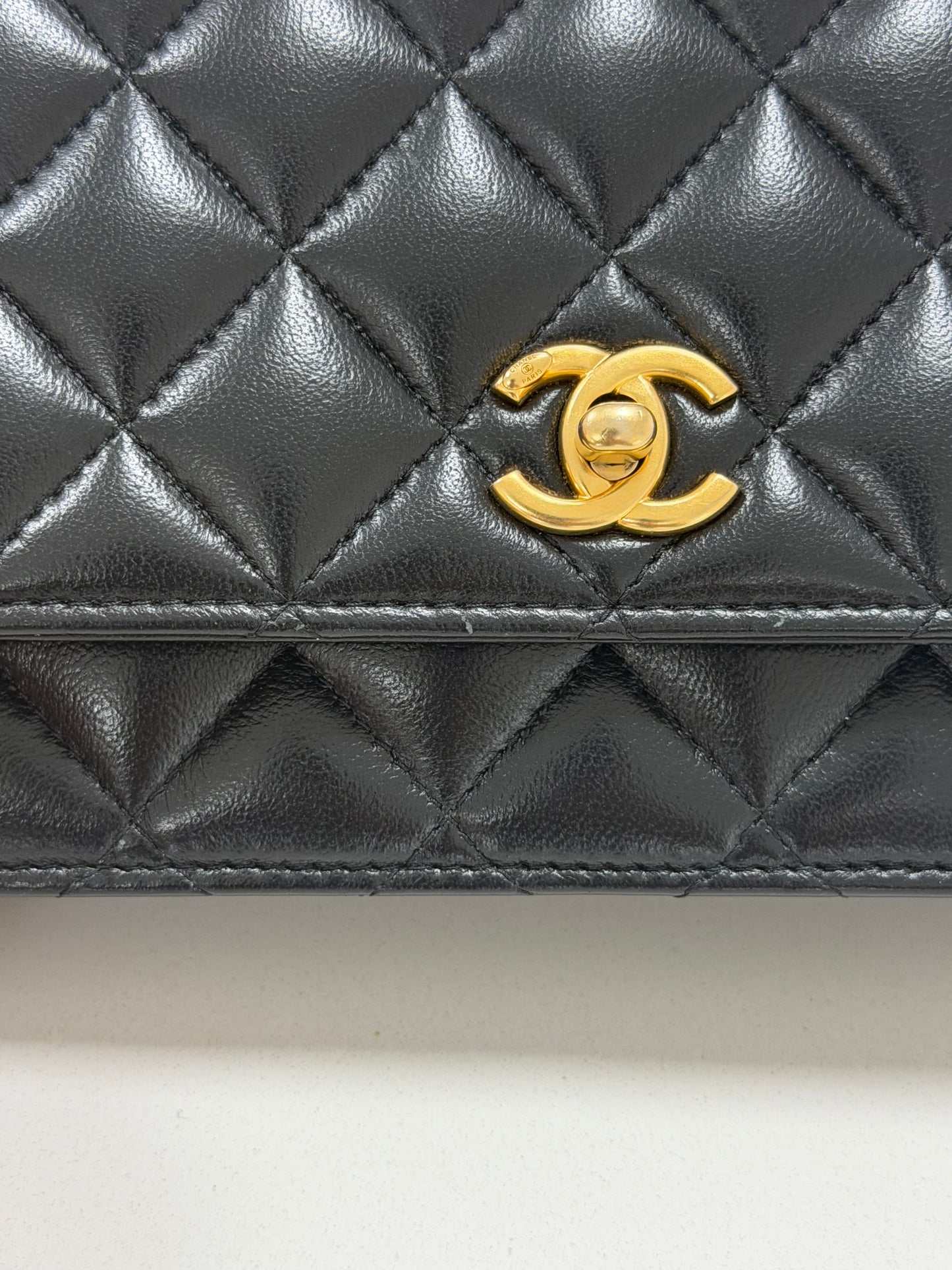 Chanel Wallet on Chain in Black Leather - PRE OWNED