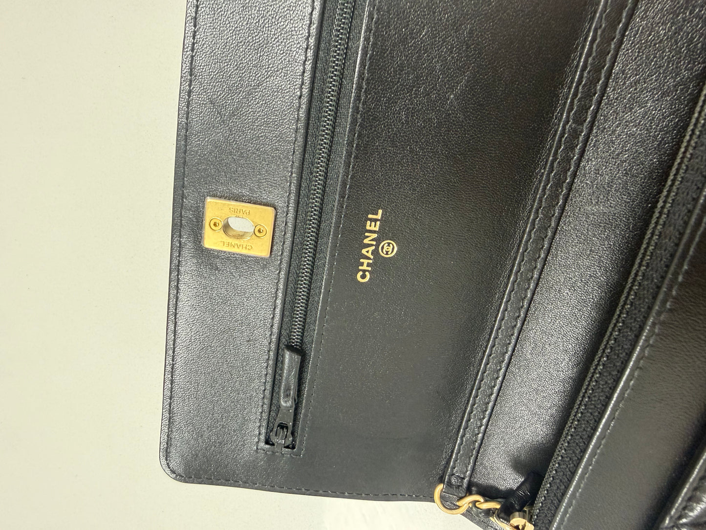 Chanel Wallet on Chain in Black Leather - PRE OWNED