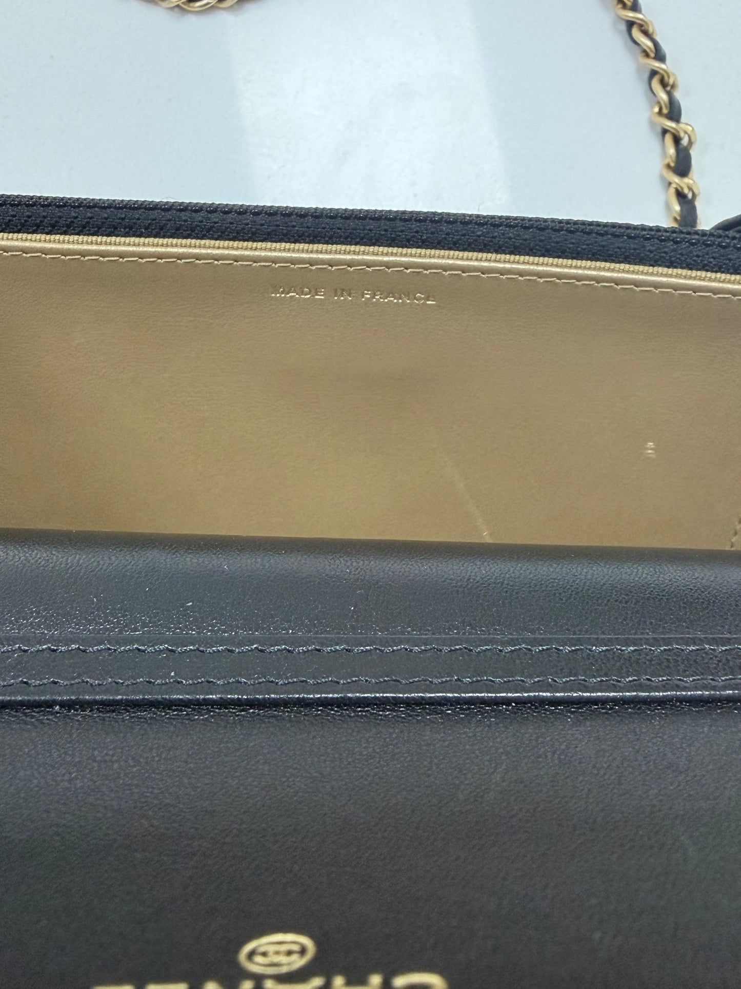 Chanel Wallet on Chain in Black Leather - PRE OWNED