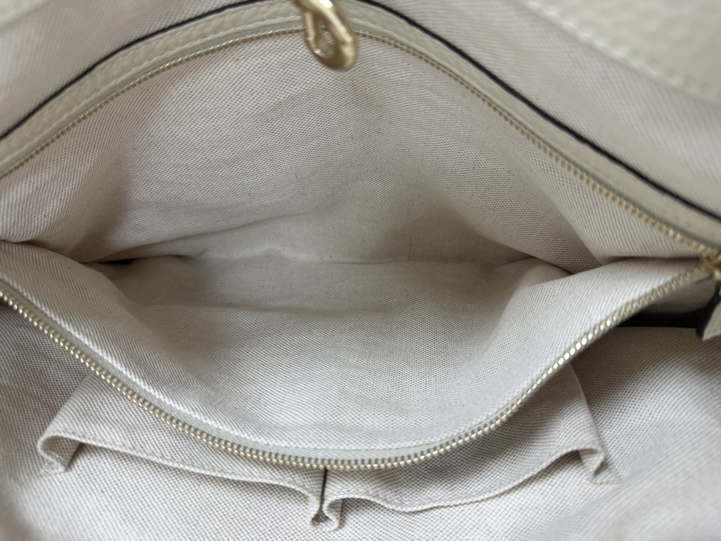 Gucci Bamboo Raffia Tote Bag White/Orange - PRE OWNED