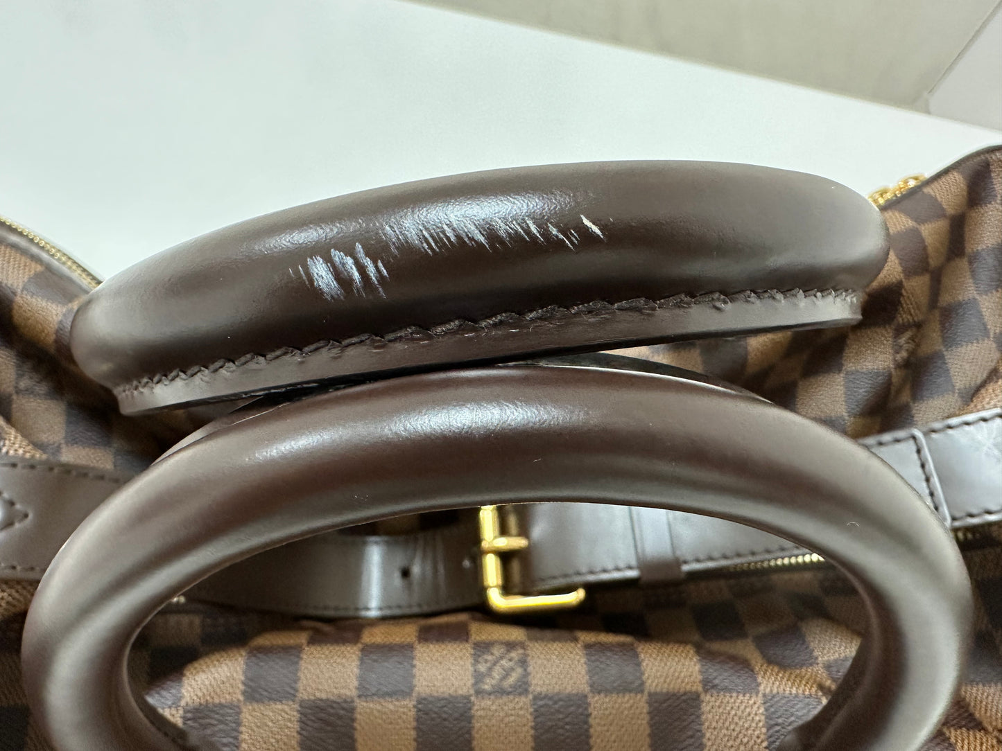 Louis Vuitton Eole 50 Damier Ebene Rolling Duffle with Hidden Handle - Pre Loved
