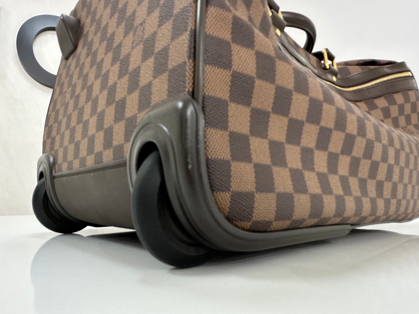 Louis Vuitton Eole 50 Damier Ebene Rolling Duffle with Hidden Handle - Pre Loved