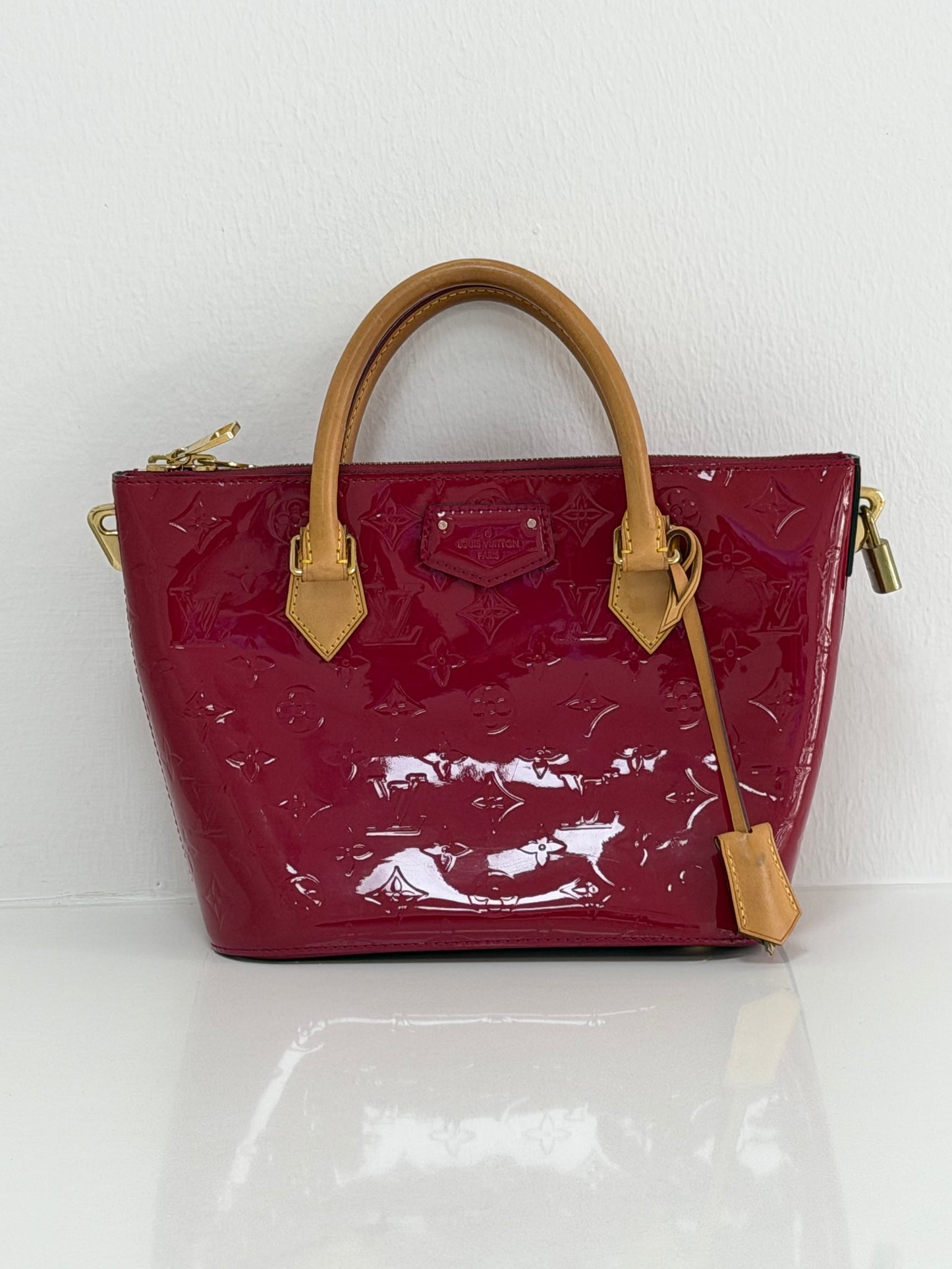 Louis Vuitton Monogram Vernis Montebello MM in Red Patent Leather - PRE OWNED