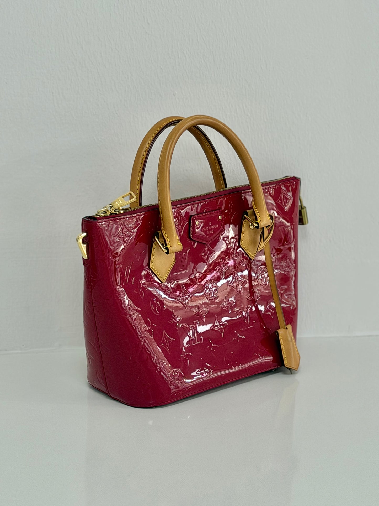 Louis Vuitton Monogram Vernis Montebello MM in Red Patent Leather - PRE OWNED