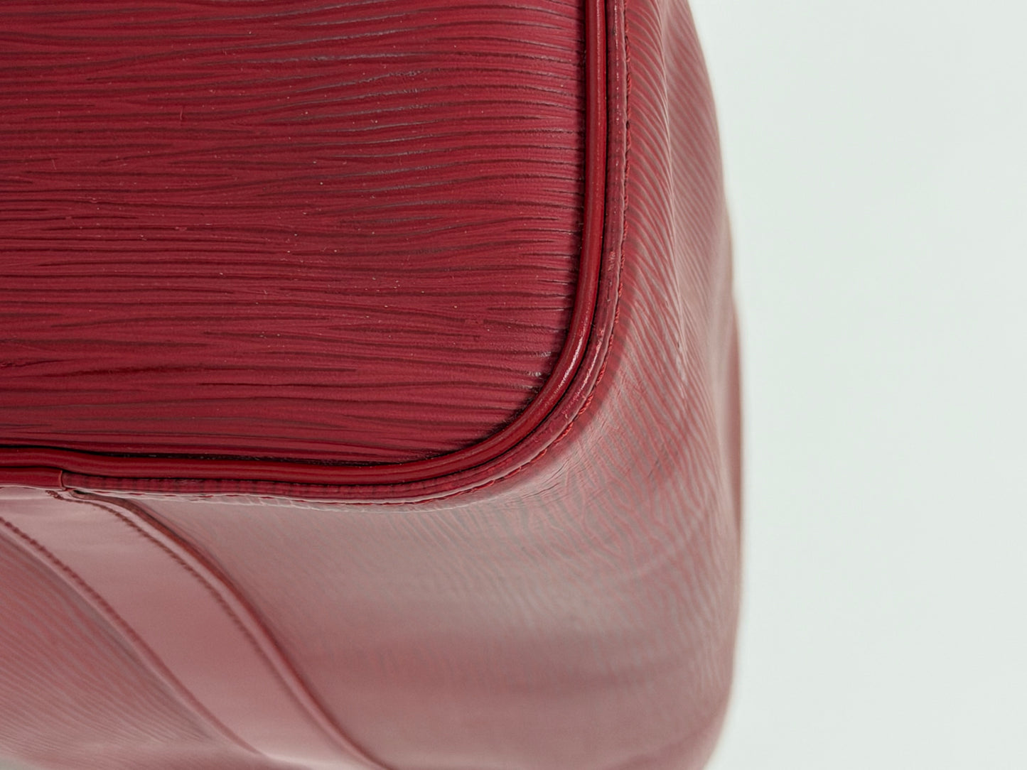 LOUIS VUITTON Epi Speedy 25 Hand Bag Castilian Red M43017 LV Auth 139881