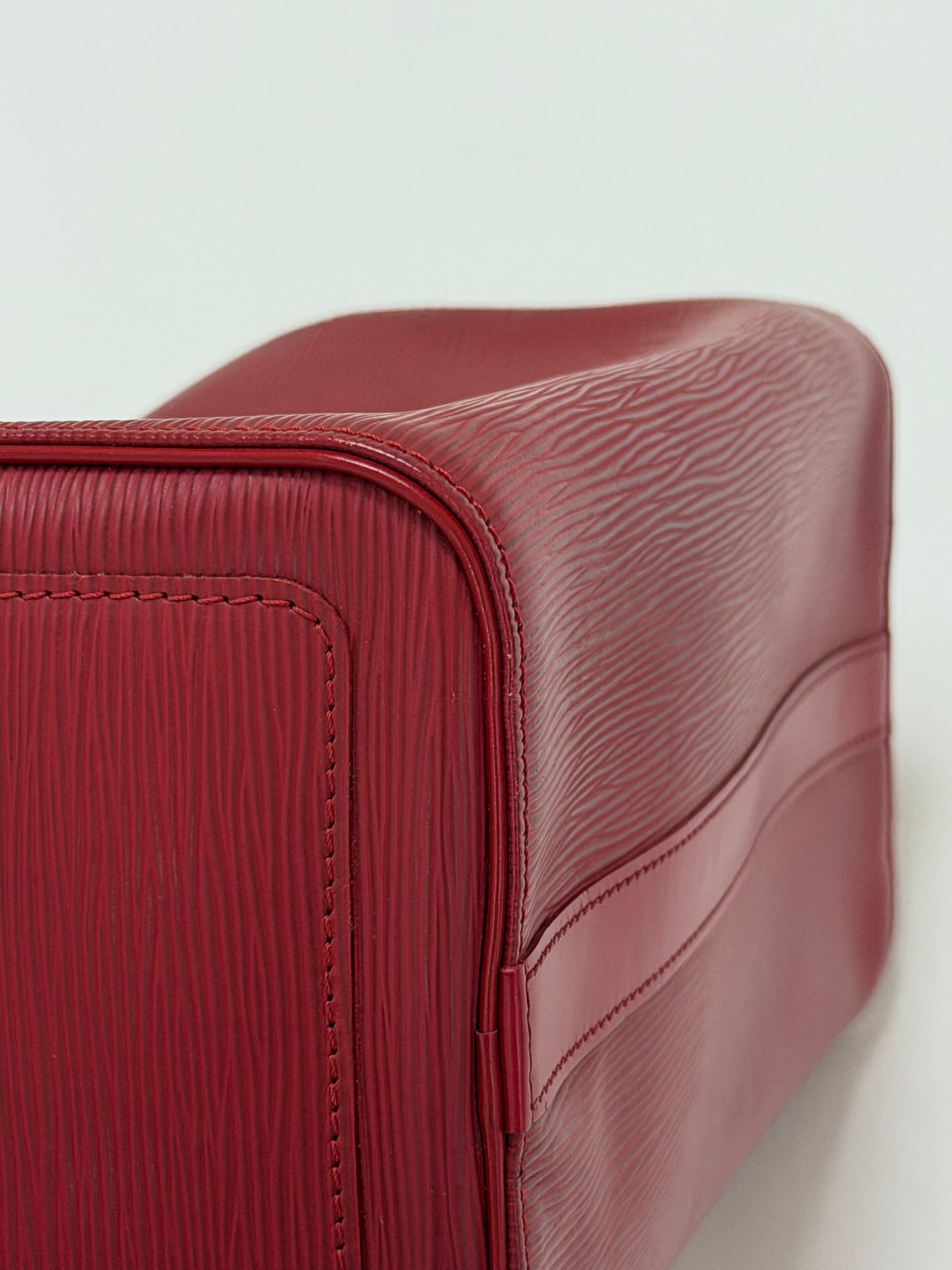 LOUIS VUITTON Epi Speedy 25 Hand Bag Castilian Red M43017 LV Auth 139881