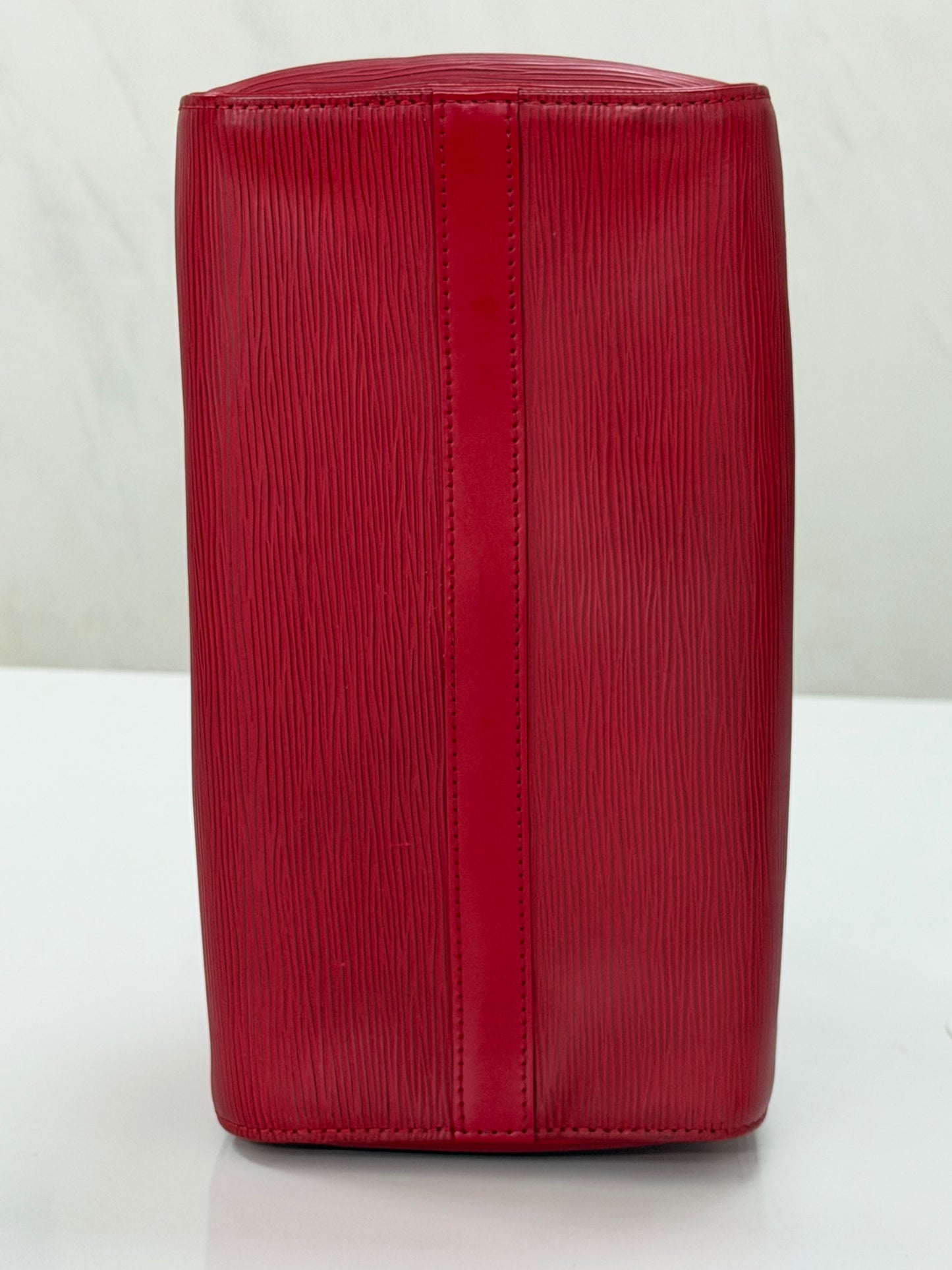 LOUIS VUITTON Epi Speedy 25 Hand Bag Castilian Red M43017 LV Auth 139881