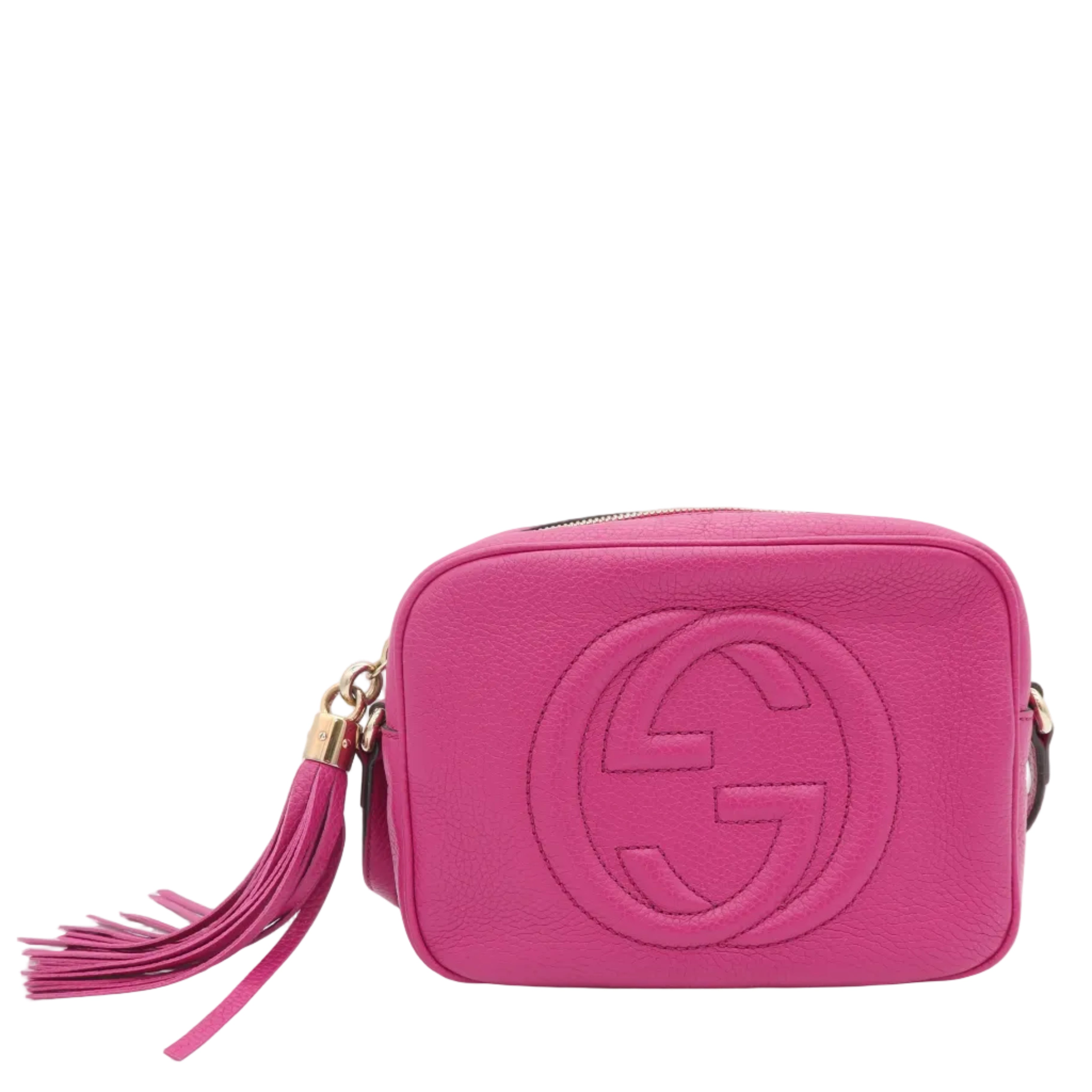 Gucci Soho Disco Pink Leather Crossbody Bag