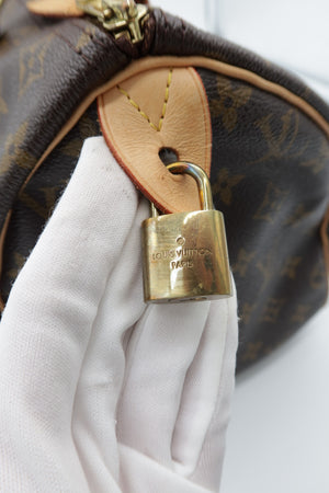 Louis Vuitton Monogram Speedy 30 Brown Canvas Leather Handbag – additional photo 16