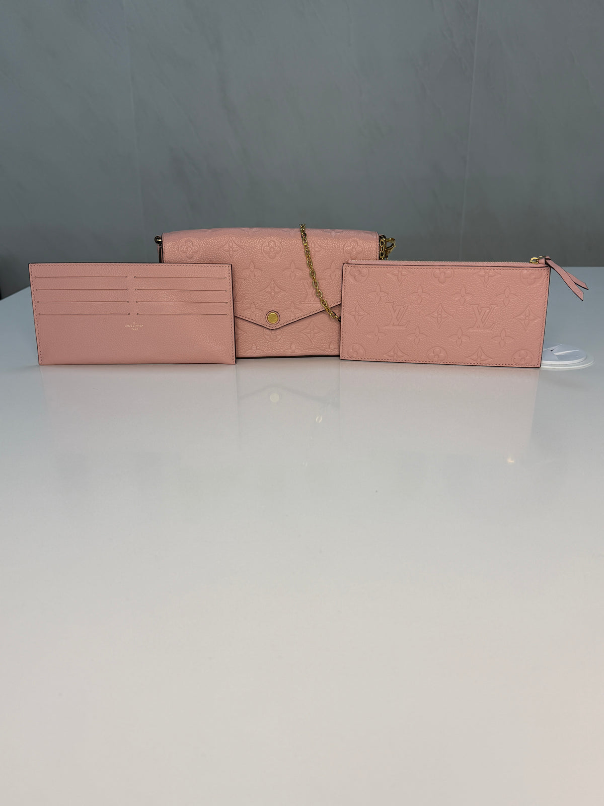 Louis Vuitton Empreinte Pochette Felicie Chain Wallet – Rose Pink – additional photo 7