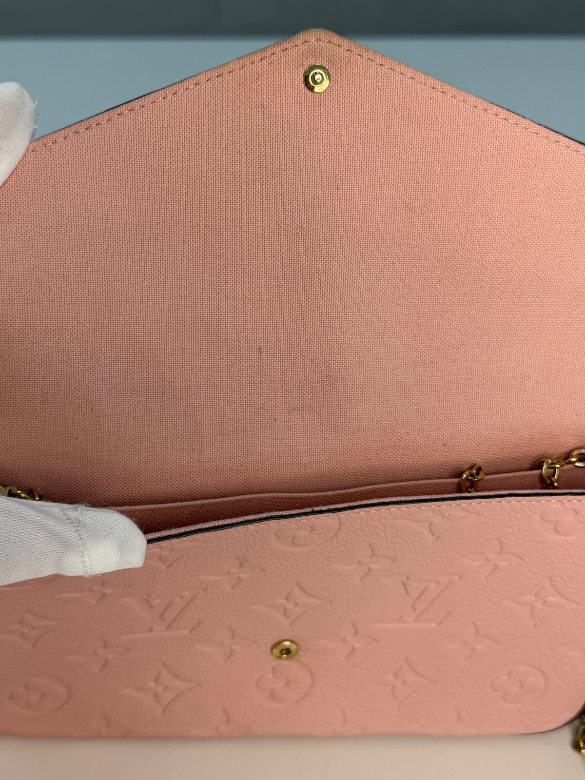 Louis Vuitton Empreinte Pochette Felicie Chain Wallet – Rose Pink – additional photo 5