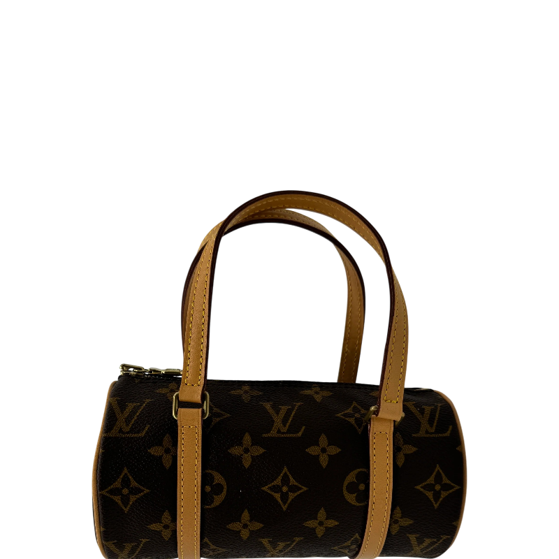 Louis Vuitton Papillon 19 Monogram Canvas Barrel Bag Vintage Top Handle Handbag