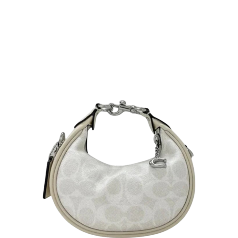 Coach Jonie Bag In Signature Canvas -Silver/White Chalk