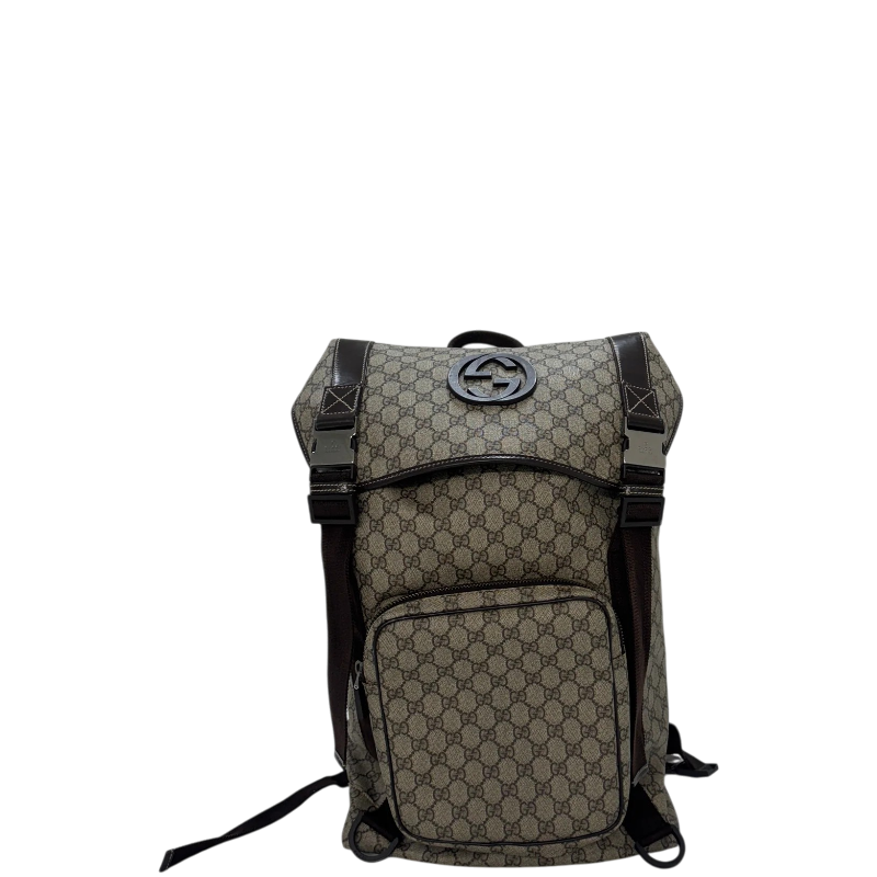 Gucci Interlocking G GG Supreme Backpack