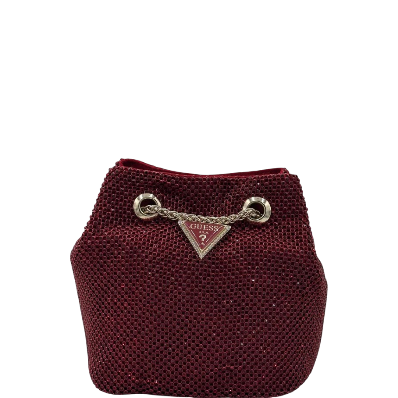 Guess Zalina Mesh Pouch-Red