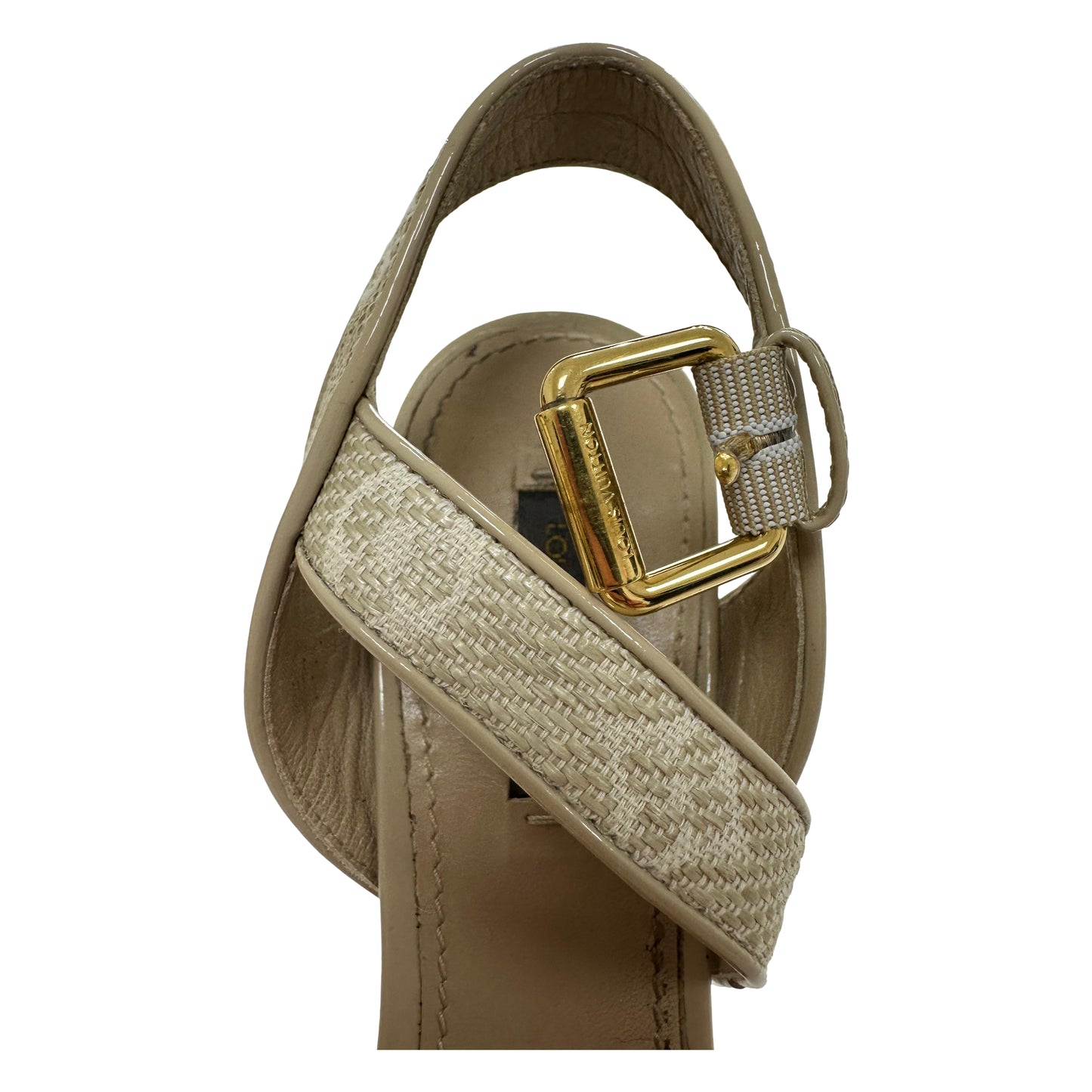Louis Vuitton Canvas Monogram Nil Espadrille Wedge Sandals - Pre owned