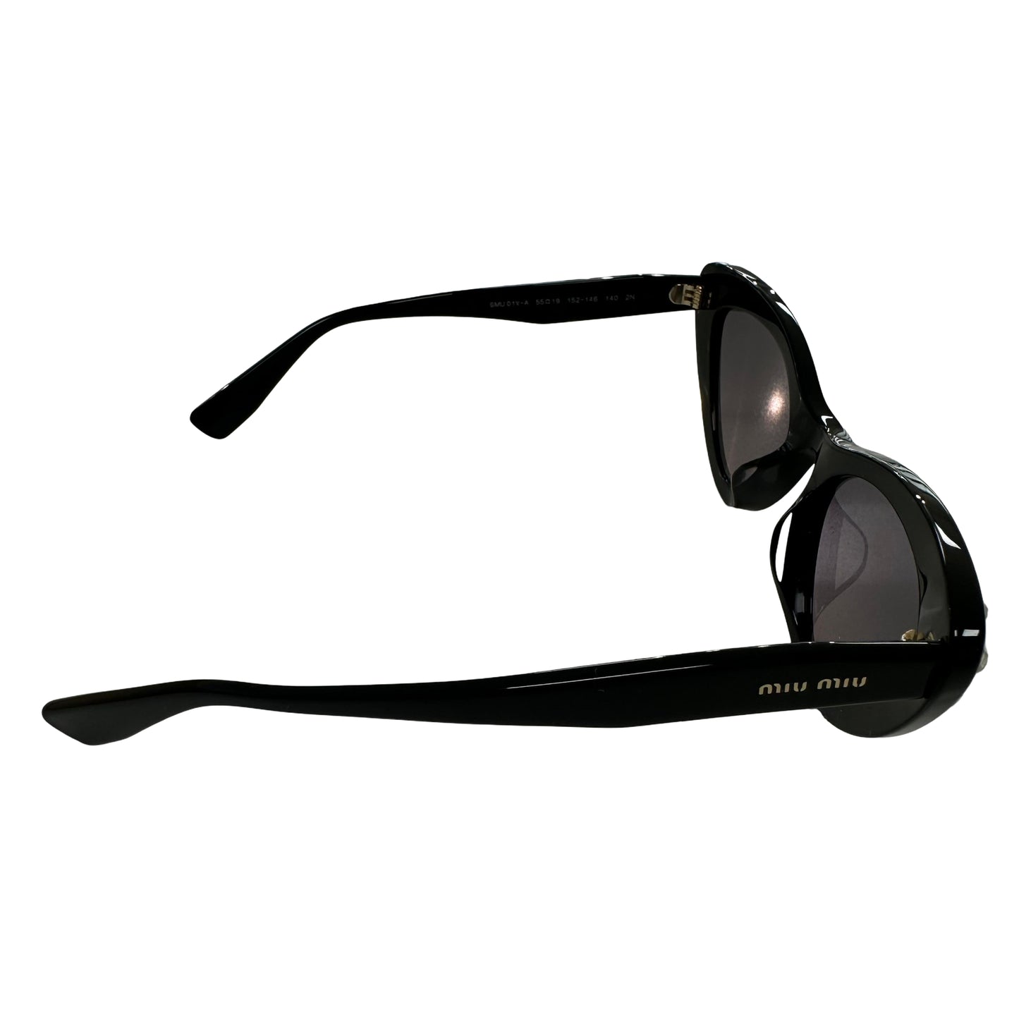 Miu Miu MU 01VS 152146 Black Butterfly Sunglasses - Pre Owned