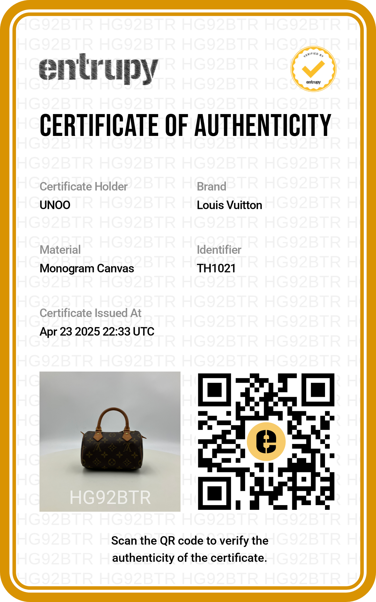 Louis Vuitton Monogram Nano Speedy Handbag  Brown - Pre Loved