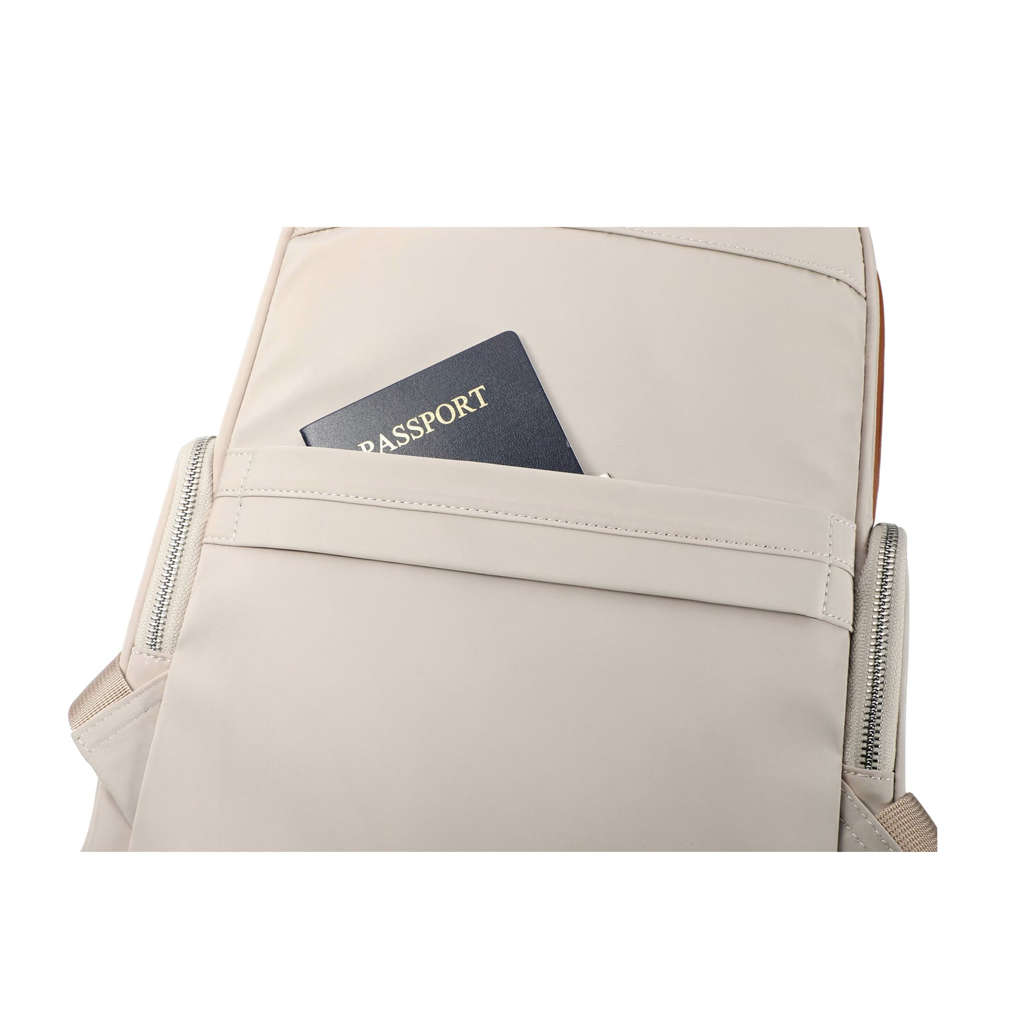 UNOO Elara Backpack -Chalk/Brown
