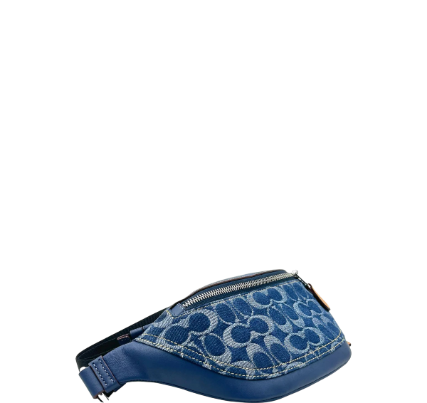 Coach  Warren Mini Belt Bag In Signature Denim - Denim