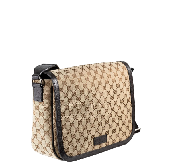 GUCCI GG Canvas Crossbody Large Messenger Bag
