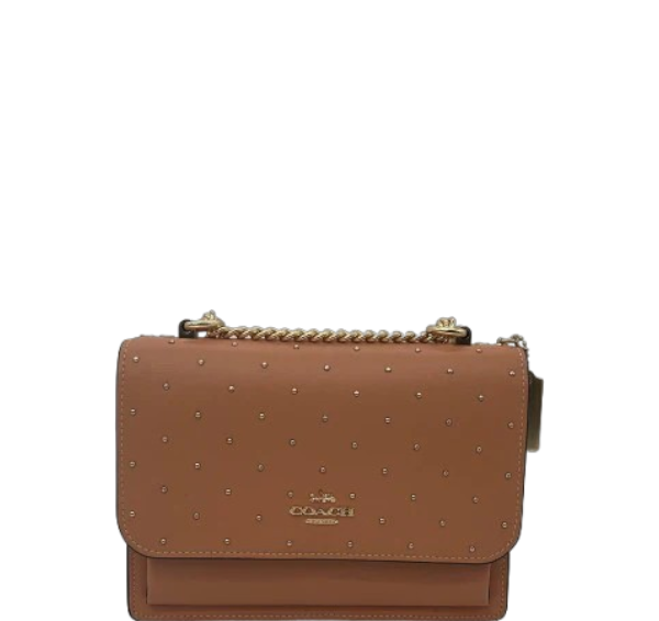 Coach Klare Crossbody Bag Women’s Peach Leather Shoulder Purse Gold-Tone Hardware
