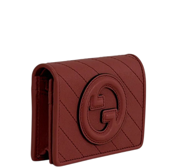 Gucci Blondie Card Case Wallet Round Interlocking G - PRE OWNED