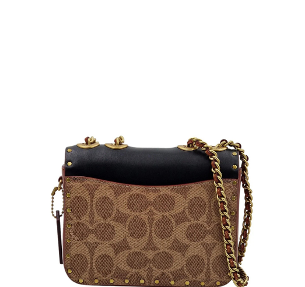 ショルダーバッグ COACH Madison 2way Shoulder Bag Bronze Authentic Coach Madison Maggie Golden Bronze Metallic Leather