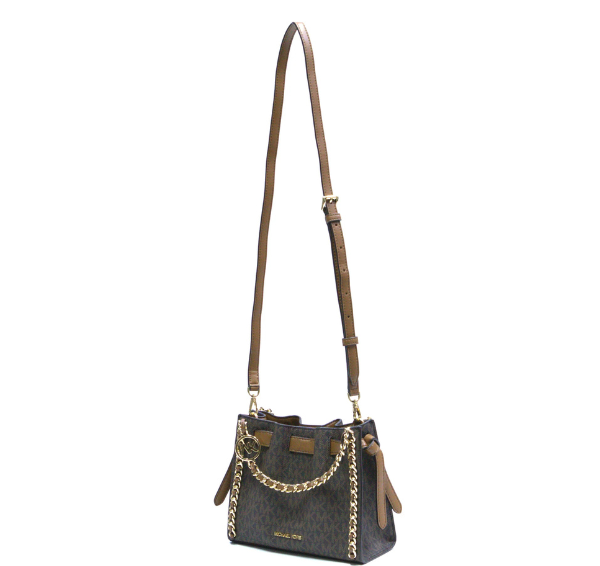Michael Kors Mina Crossbody Bag- Brown