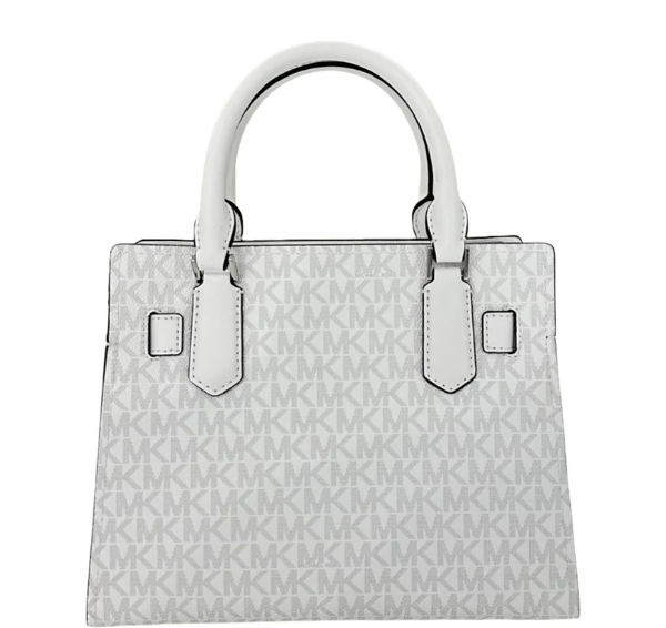 Michael Kors Hamilton Small Monogram Tote- White