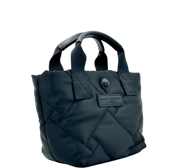 Kurt Geiger Extra Small Nylon Shopper Tote - Black