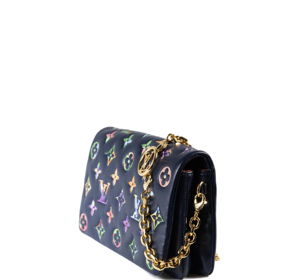 Louis Vuitton Monogram Garden Pochette Coussin - Navy Blue