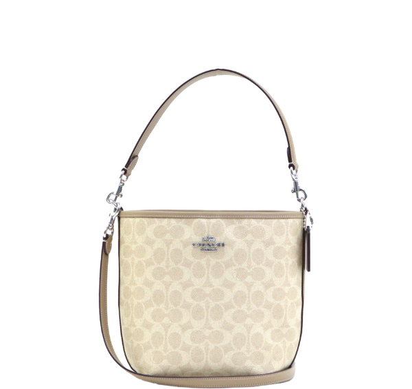 Coach City Bucket Bag In Signature Canvas - Sand Taupe