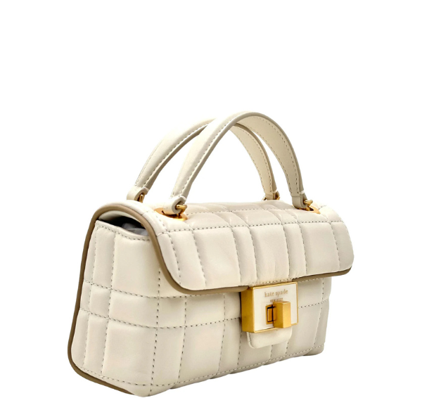 Kate Spade Evelyn Quilted Small Shoulder Crossbody Bag - Ivory