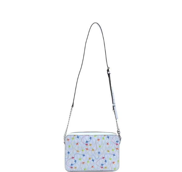 Michael Kors Jet Set Large East West Crossbody - Optic White Multi