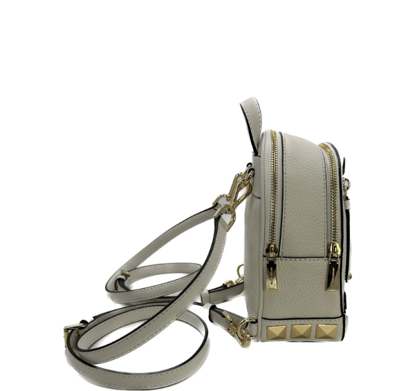 brooklyn extra-small pebbled leather backpack Michael Kors Brooklyn Extra Small Convertible Backpack Vanilla – www.unoo.com