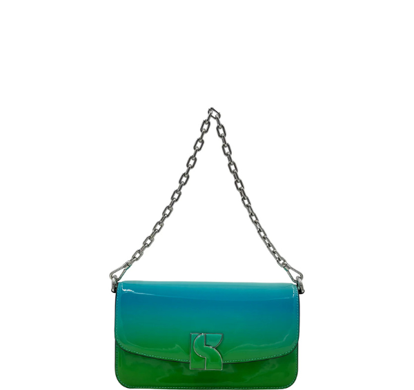 Kate Spade Dakota Ombre Patent Leather Small Crossbody - Mint Liqueur Multi