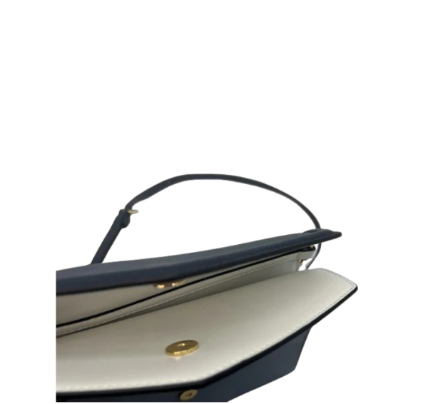 Michael Kors Colorblock Crossbody Bag – Blue & Grey – Gold Chain Strap