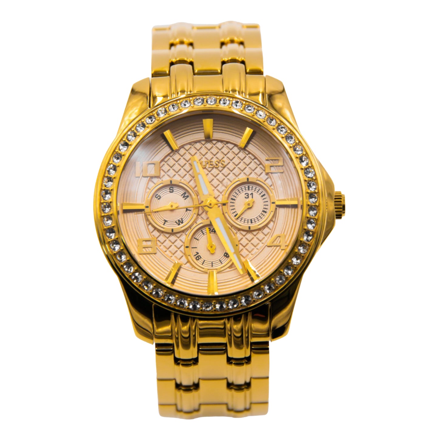 GUESS Women's Exec Multi Dial Crystal Watch - W0147L2 - 5904329824130