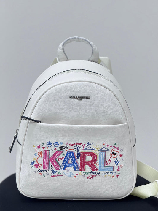 Karl Lagerfeld Backpack- White