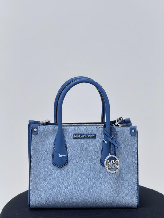 Michael Kors Maple Small Satchel - Light Denim