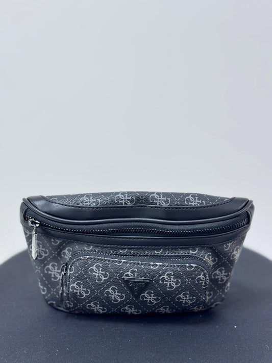 Guess Vezzola Smart Compact Bum Bag Belt Bag - Dark Black Grey
