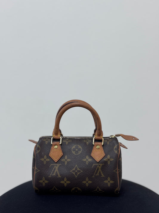 Louis Vuitton Monogram Mini Speedy Handbag  Brown - Pre owned
