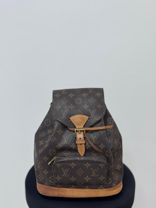 Louis Vuitton Monogram Montsouris Backpack- Brown
