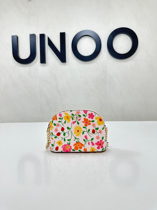 Kate Spade Spencer Small Dome Strawberry Garden Crossbody - Pink Multi