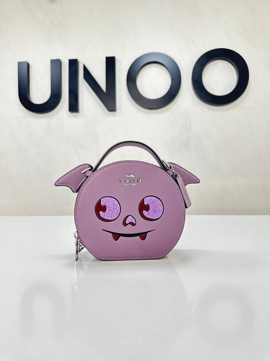 Canteen Crossbody Bag With Halloween Bat- Jasmine