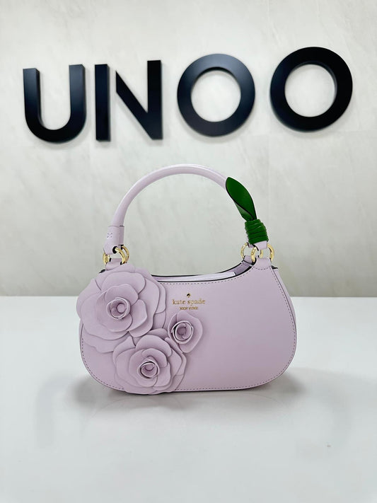 Kate Spade Flora Rose Shoulder Bag-Pale Amethyst